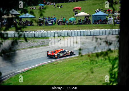 Bowmanville, CAN., 12. Juli 2015 - beim Mobil 1 SportsCar Grand Prix im Canadian Tire Motorsport Park - Mosport in Bowmanville, Kanada am 12. Juli 2015. Stockfoto