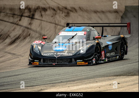 Bowmanville, CAN., 12. Juli 2015 - beim Mobil 1 SportsCar Grand Prix im Canadian Tire Motorsport Park - Mosport in Bowmanville, Kanada am 12. Juli 2015. Stockfoto