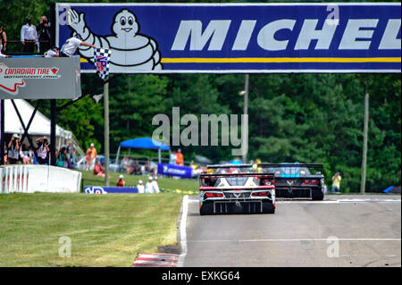 Bowmanville, CAN., 12. Juli 2015 - beim Mobil 1 SportsCar Grand Prix im Canadian Tire Motorsport Park - Mosport in Bowmanville, Kanada am 12. Juli 2015. Stockfoto
