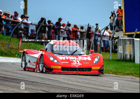 Bowmanville, CAN., 12. Juli 2015 - beim Mobil 1 SportsCar Grand Prix im Canadian Tire Motorsport Park - Mosport in Bowmanville, Kanada am 12. Juli 2015. Stockfoto