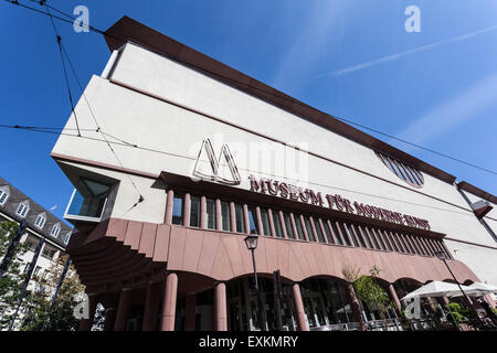 Museum für moderne Kunst (Museum Fuer moderne Kunst) in der Stadt Frankfurt Main. 10. Juli 2015 in Frankfurt am Main, Hessen, Deutschland Stockfoto