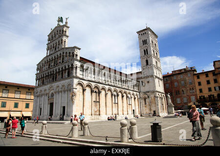 St.-Martins Dom (Duomo di San Martino) Lucca, Toskana, Italien Stockfoto