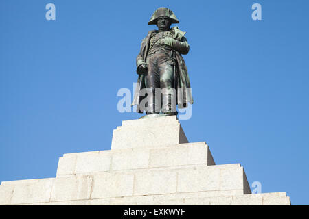 Statue von Napoleon Bonaparte als erster Kaiser von Frankreich, Ajaccio, Korsika Stockfoto