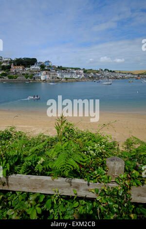 Salcombe, Devon, UK. Ansicht von Salcombe vom Oststrand Portlemouth Stockfoto