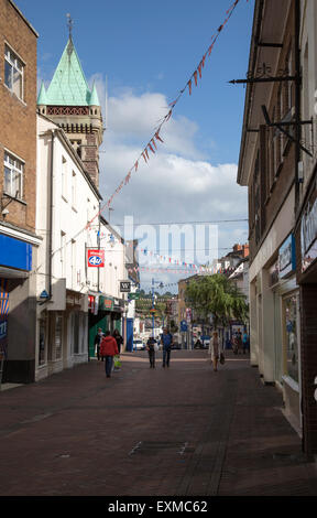 Turm der Markthalle bauen, Abergavenny, Monmouthshire, South Wales, UK Stockfoto