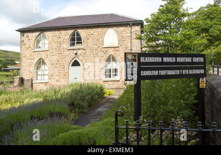 Heritage Center Gebäude, Welterbe Blaenavon Stadt Torfaen, Monmouthshire, South Wales, UK Stockfoto