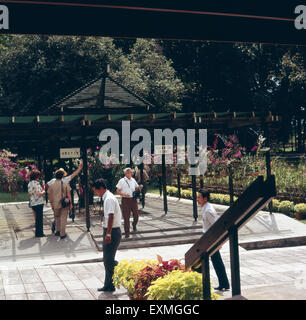 Ein Ausflug in Den Botanischen Garten von Singapur, Singapur 1980er Jahre. Eine Reise zum Singapore Botanic Gardens, Singapur der 1980er Jahre. Stockfoto