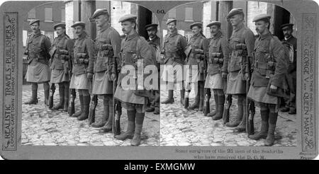 Altes Bild Erster Weltkrieg Soldat Stockfoto