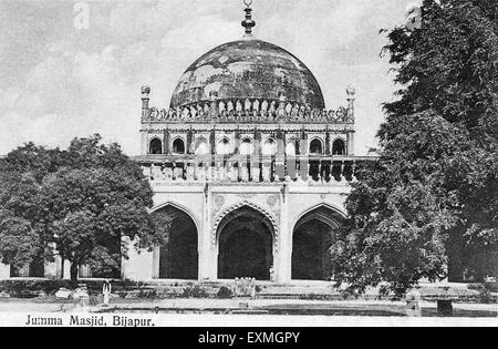 Alte Bild Jahrgang 1900er von Jama Masjid; Jamia Masjid, Bijapur; Karnataka; Indien, asien Stockfoto