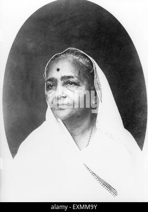 Kasturba Gandhi Porträt Indien Stockfoto