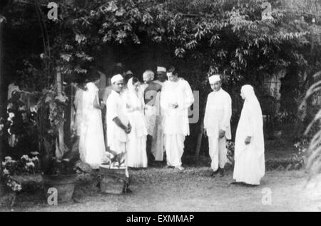 Mahatma Gandhi Residenz Sumati Morarjee am Juhu Beach Bombay Indien Mai 1944 Stockfoto