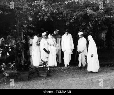 Mahatma Gandhi Residenz Sumati Morarjee Juhu Beach Bombay Indien Mai 1944 Stockfoto