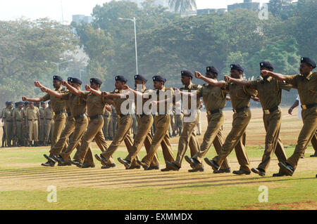 Parade Probe anlässlich Republic Day feiern im Shivaji Park in Bombay jetzt Mumbai; Maharashtra; Indien Stockfoto