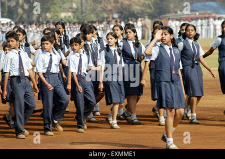 Parade Probe anlässlich Republic Day feiern im Shivaji Park in Bombay jetzt Mumbai; Maharashtra; Indien Stockfoto