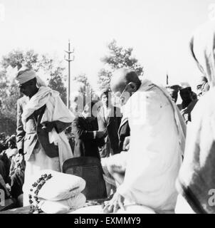 Mahatma Gandhi Birla House Bombay Indien August 1942 Stockfoto