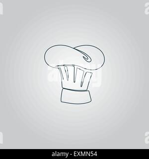 Koch Hut-Symbol, Zeichen und Taste Stock Vektor