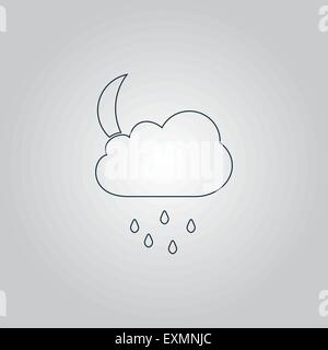 Cloud, Regenmonat Symbol, Zeichen und Taste Stock Vektor