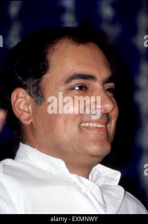 Rajiv Gandhi, 6. Premierminister Indiens, indischer Politiker, Indische Nationalkongresspartei, Inc, Indien, Asien Stockfoto