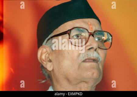 Prof. Rajendra Singh im Volksmund genannt Rajju Bhaiya, war der vierte Sarsanghchalak der RSS Rashtriya sanskritisch Sangh Stockfoto