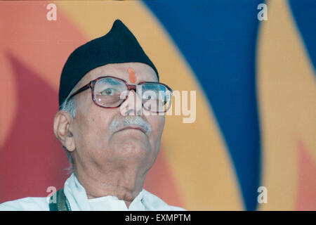 Prof. Rajendra Singh, im Volksmund als Rajju Bhaiya, war der vierte Sarsanghchalak der Rashtriya sanskritisch Sangh (RSS). Stockfoto