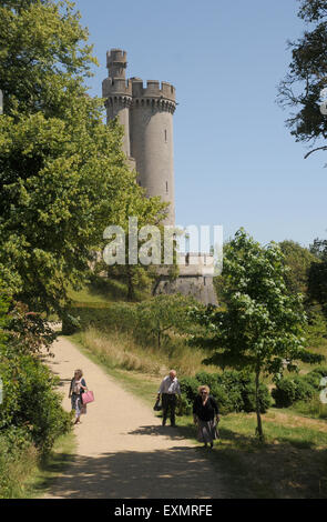 Arundel Castle, West Sussex wurde am Ende des 11. Jahrhunderts gegründet und hat das Haus der Familie der Herzöge von Norfolk und Stockfoto