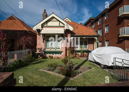 Haberfield, The Garden Suburb Föderation Stilhaus, Dalhousie Street, Sydney, Australien Stockfoto