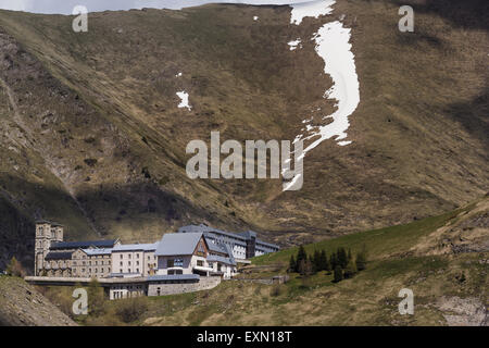 Wallfahrtskirche Notre-Dame De La Salette, Französische Alpen. Stockfoto