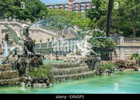 So genannte Cascada Brunnen im Park der Zitadelle (spanische Parc De La Ciutadella) in Barcelona, Spanien Stockfoto