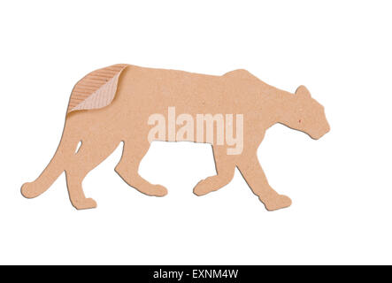 PUMA gestalten Pappschachtel auf weißem Hintergrund Stockfoto