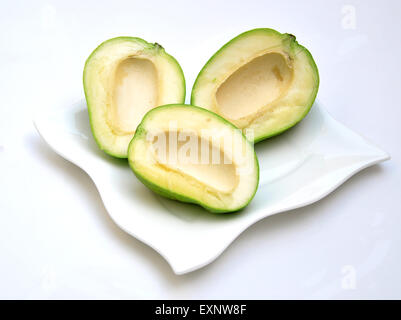 Pakistanische Grüne Mangos für Mango Pickle. Stockfoto