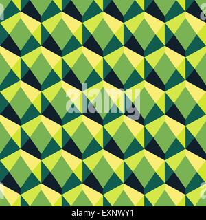 Abstrakte geometrische 3D-Hintergrund. Mosaik-Vektor-Illustration. Stock Vektor