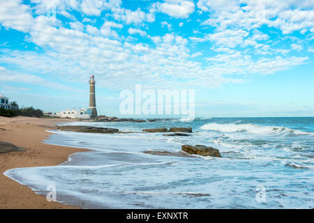 Leuchtturm in Jose Ignacio unweit von Punta del Este, Uruguay Stockfoto
