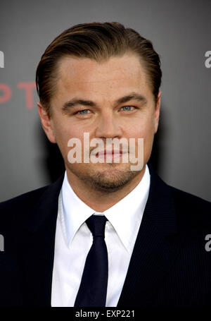 Leonardo DiCaprio bei der Los-Angeles-Premiere von "Inception" am 13. Juli 2010 in der Graumans Chinese Theatre in Hollywood statt. Stockfoto