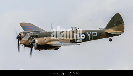 Das neu restaurierte RAF Blenheim Jagdbomber, das einzige fliegen in der Welt. Stockfoto