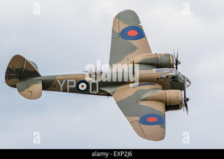 Das neu restaurierte RAF Blenheim Jagdbomber, das einzige fliegen in der Welt. Stockfoto