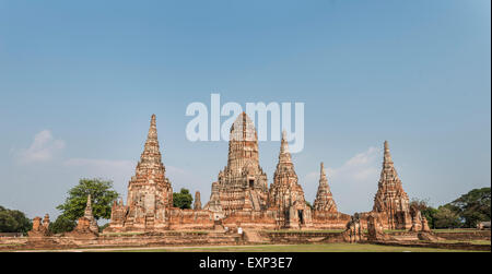 Buddhistische Tempel, Wat Chaiwatthanaram, Ayutthaya, Thailand Stockfoto