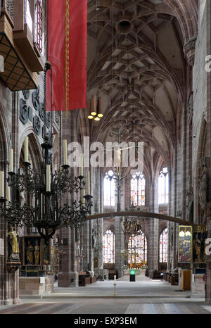 St.-Lorenz-Kirche, Nürnberg, Lorenzkirche, Middle Franconia, Bayern, Deutschland Stockfoto