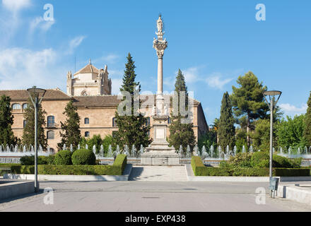 Granada - Plaza del Triunfo Stockfoto