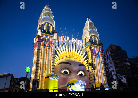 Luna Park, Milsons Point, Sydney, Australien Stockfoto