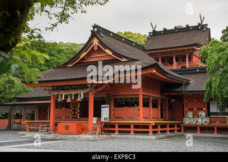 Fujisan sich Schrein in den Ausläufern des Mount Fuji, Fujinomiya City, Japan Stockfoto