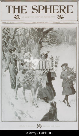 1900 s UK das Kugel-Magazin Cover Stockfoto