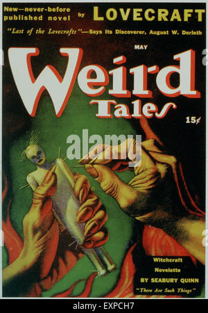 1930er Jahren USA Weird Tales Magazin Cover Stockfoto