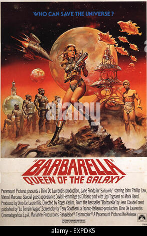 1960er Jahren USA Barbarella Film Poster Stockfoto