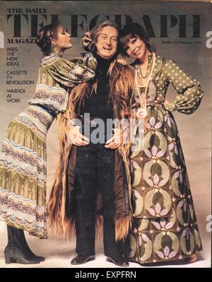 1970er Jahren Großbritannien die Tageszeitung Telegraph Magazin Magazin-Cover Stockfoto