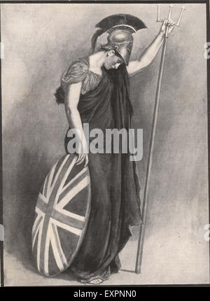 1900er Jahren Großbritannien Britannia Magazin Platte Stockfoto