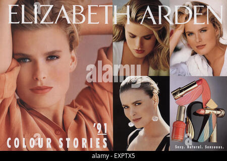 1990er Jahre UK Elizabeth Arden Magazin Anzeige Stockfoto