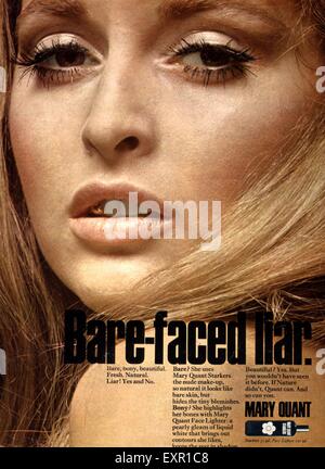 1970er Jahre UK Mary Quant Magazin Anzeige Stockfoto