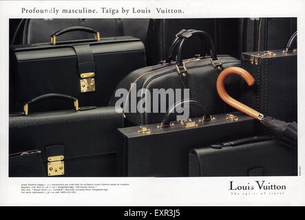 1990er Jahre UK Louis Vuitton Magazin Anzeige Stockfoto