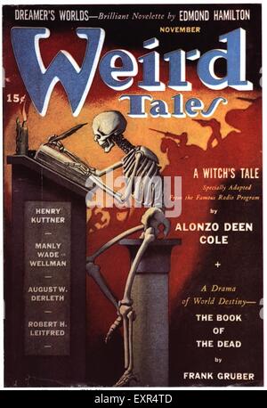 1930er Jahren USA Weird Tales Magazin Cover Stockfoto