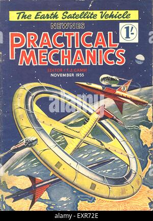 1950er Jahre UK praktische Mechanik Magazin-Cover Stockfoto